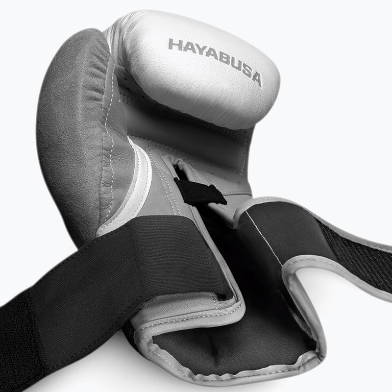 Guanti da boxe Hayabusa T3 bianco/grigio 6