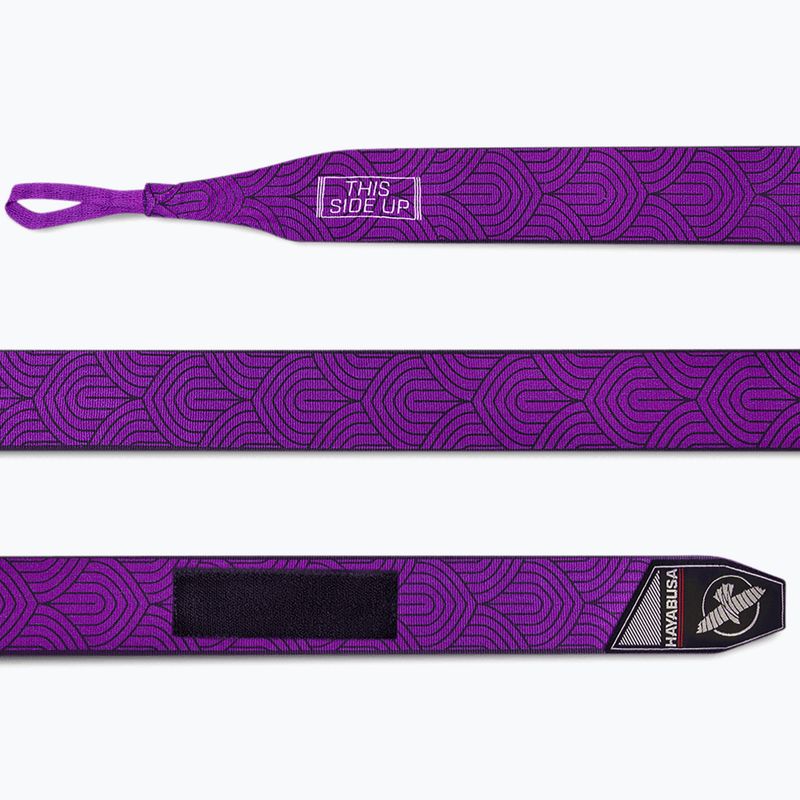 Hayabusa Perfect Stretch Stampato 450 cm bende da boxe al loto viola 3
