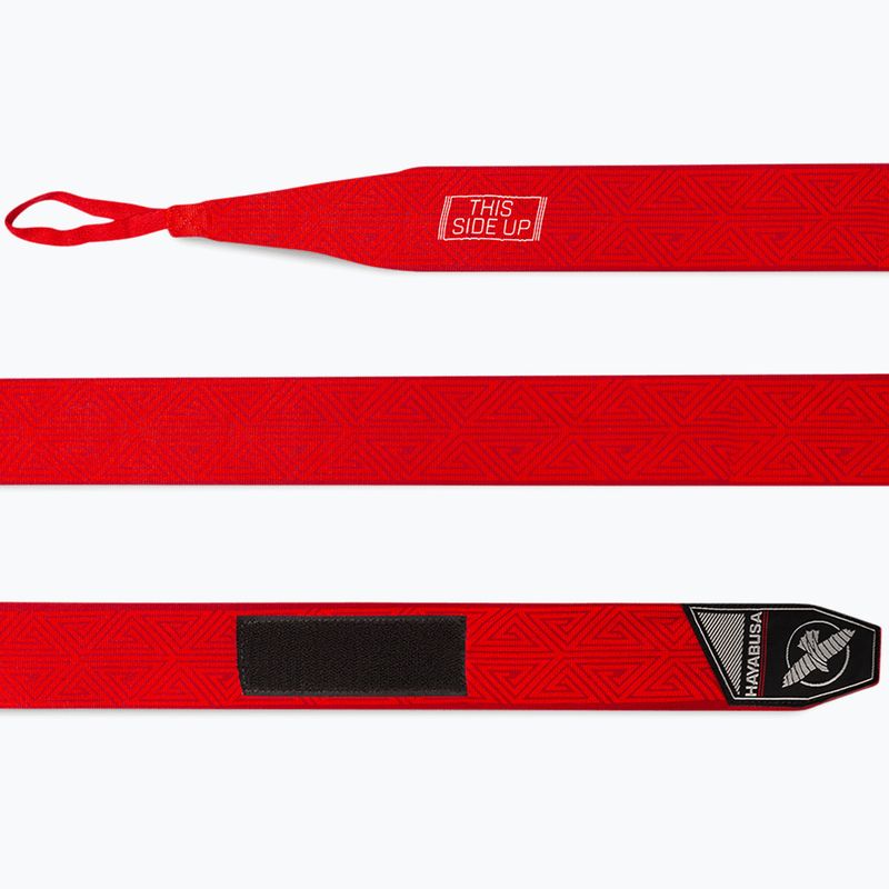 Hayabusa Perfect Stretch stampato 450 cm bende tribali rosse da boxe 3