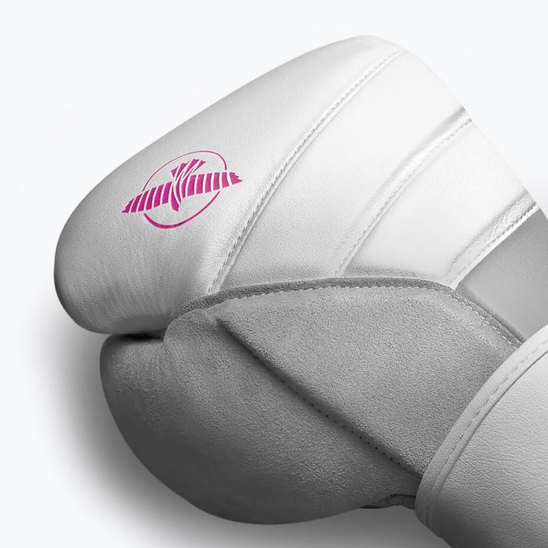 Guanti da boxe Hayabusa T3 bianco/rosa 11