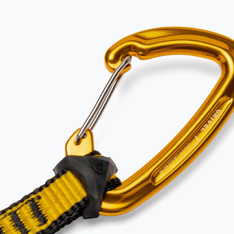 Grivel Gamma 11 cm corda da arrampicata giallo 4