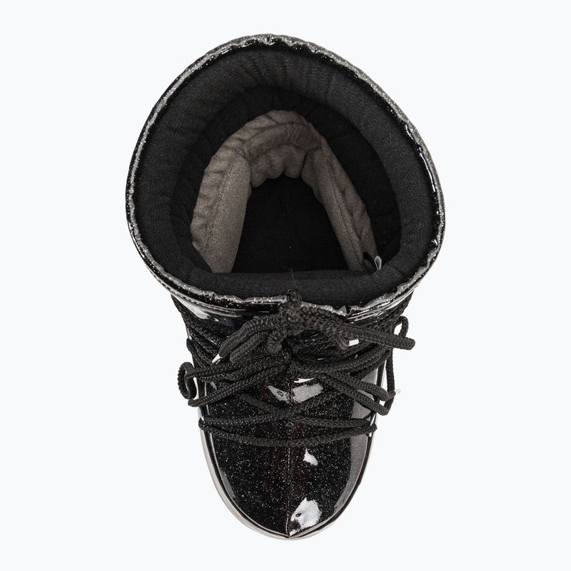Donna Moon Boot Icon Low Glitter nero stivali da neve 6
