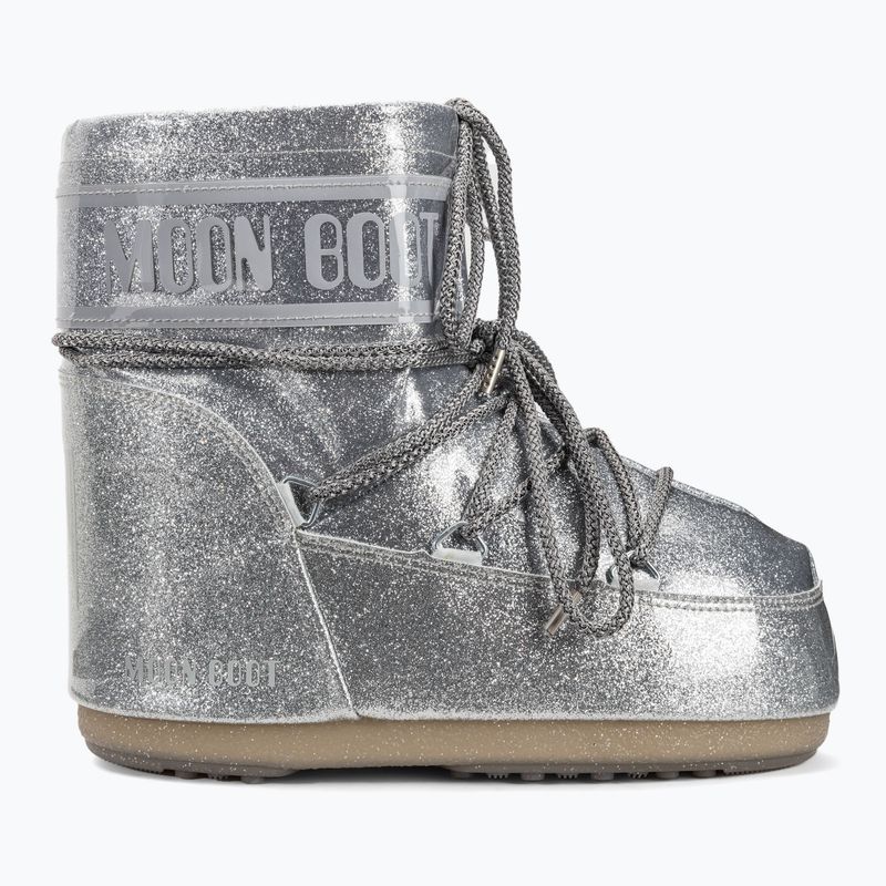 Donna Moon Boot Icon Basso Stivali da neve argento glitterato 2