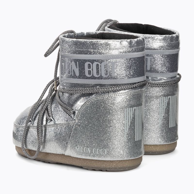 Donna Moon Boot Icon Basso Stivali da neve argento glitterato 3
