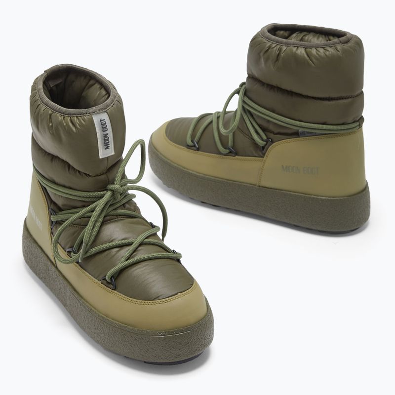 Moon Boot Mtrack Low Nylon WP WP Uomo, stivali da neve color cachi 10