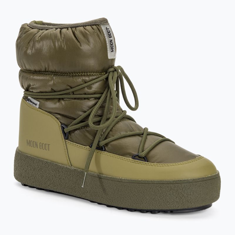 Moon Boot Mtrack Low Nylon WP WP Uomo, stivali da neve color cachi