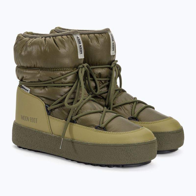 Moon Boot Mtrack Low Nylon WP WP Uomo, stivali da neve color cachi 4