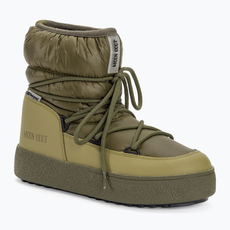 Stivali da neve Moon Boot Ltrack Low Nylon WP WP kaki da donna