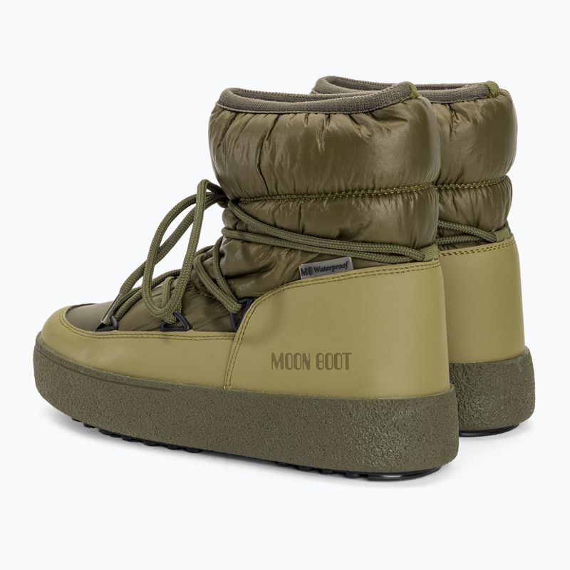 Stivali da neve Moon Boot Ltrack Low Nylon WP WP kaki da donna 3