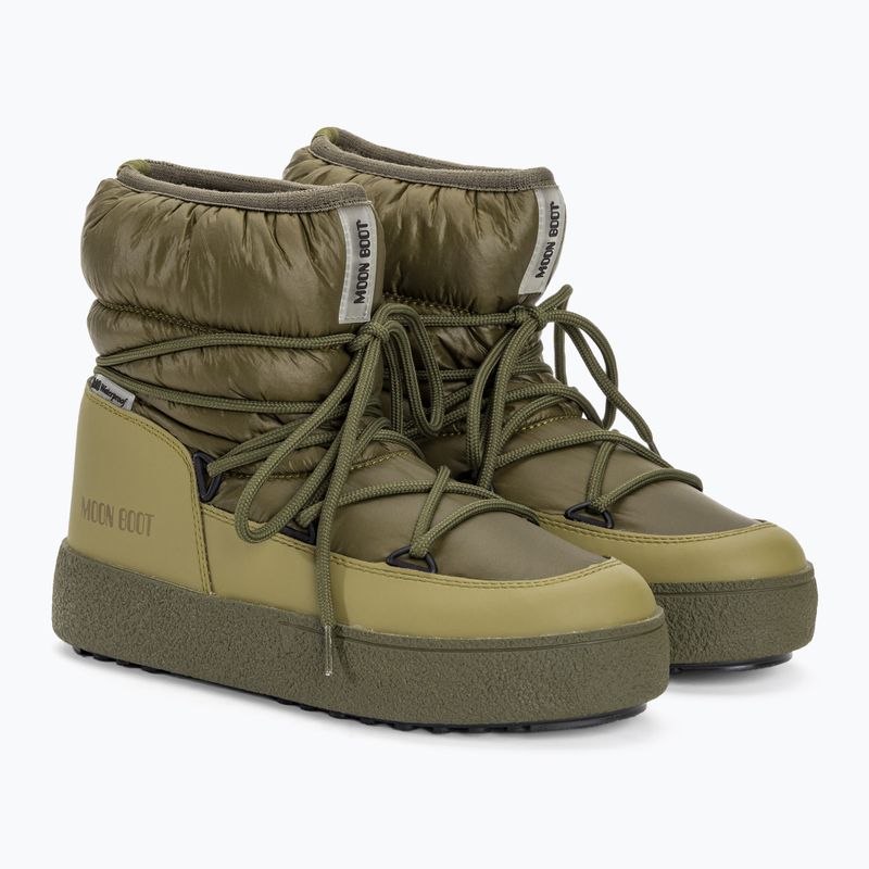 Stivali da neve Moon Boot Ltrack Low Nylon WP WP kaki da donna 4