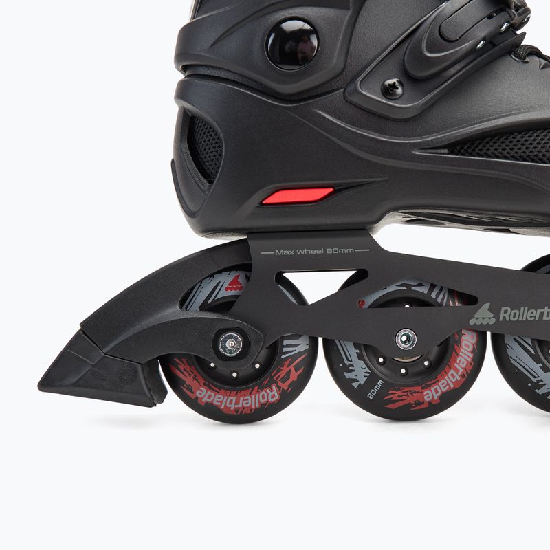 Pattini Rollerblade RB 80 nero/rosso da uomo 7