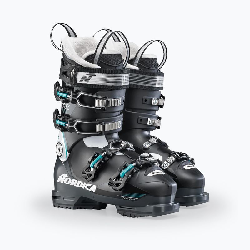 Scarponi da sci da donna Nordica Pro Machine 85 W GW nero/bianco/verde 6
