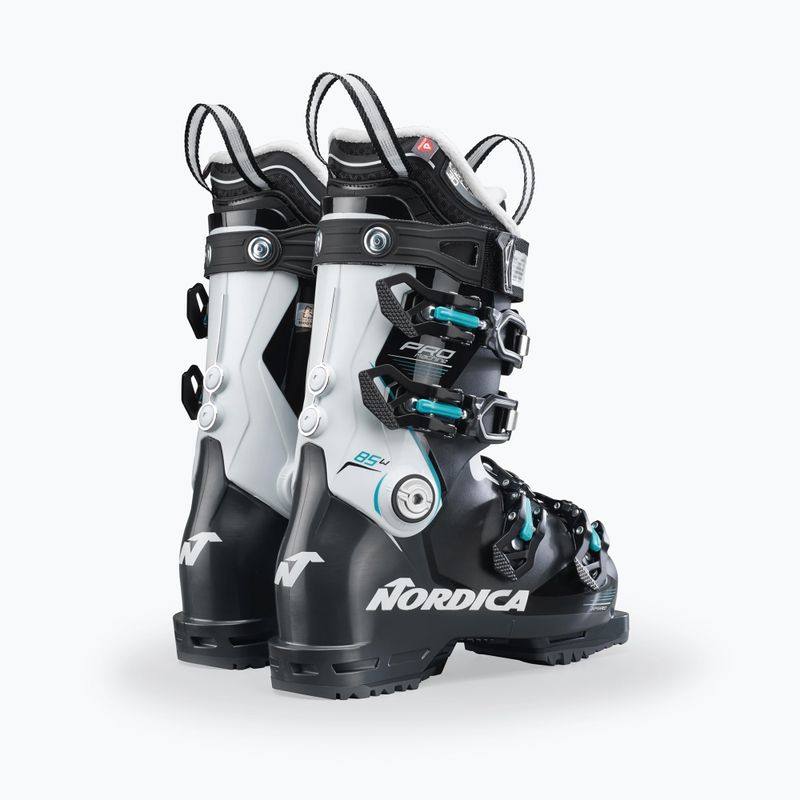 Scarponi da sci da donna Nordica Pro Machine 85 W GW nero/bianco/verde 12