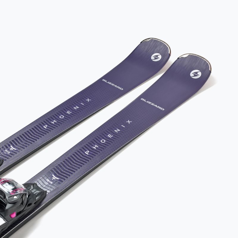 Sci da discesa femminile Blizzard Phoenix R13 TI + attacchi TP11 Light W viola 4