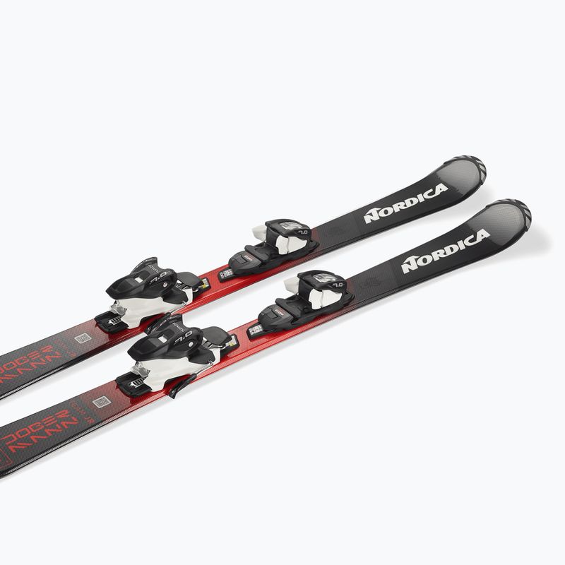 Sci alpini da bambino + attacchi Nordica Team JR (110-150) + J7.0 FDT black/red 6