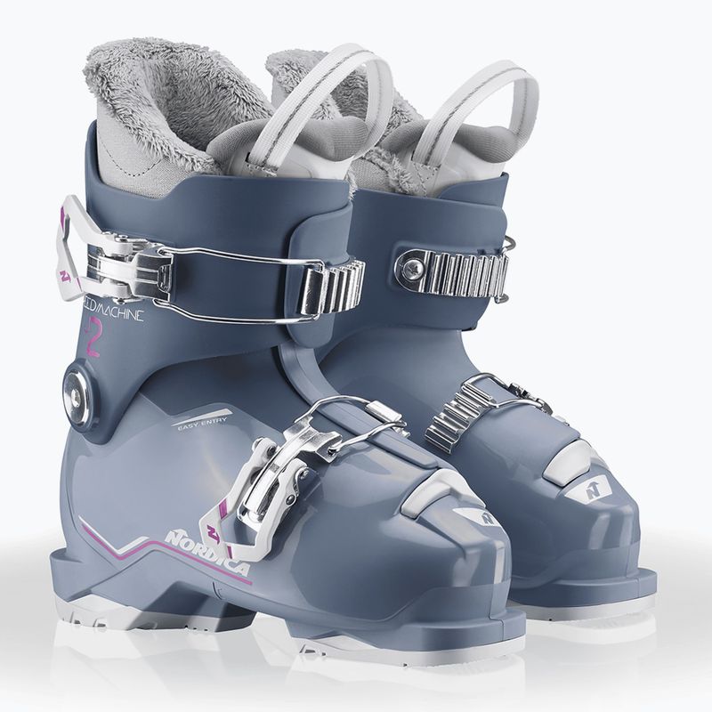 Scarponi da sci bambini Nordica Speedmachine J 2 blue/light blue/fucsia 7