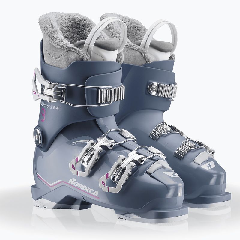 Scarponi da sci bambini Nordica Speedmachine J 3 blue/light blue/fucsia 7