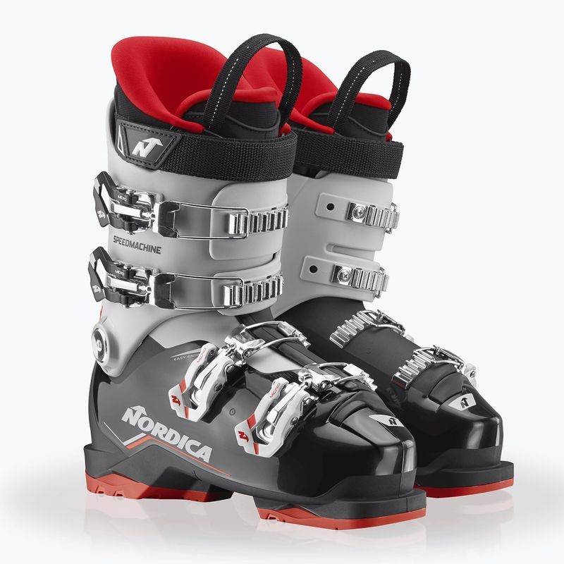 Scarponi da sci bambini Nordica Speedmachine J 4 black/grey/red 7