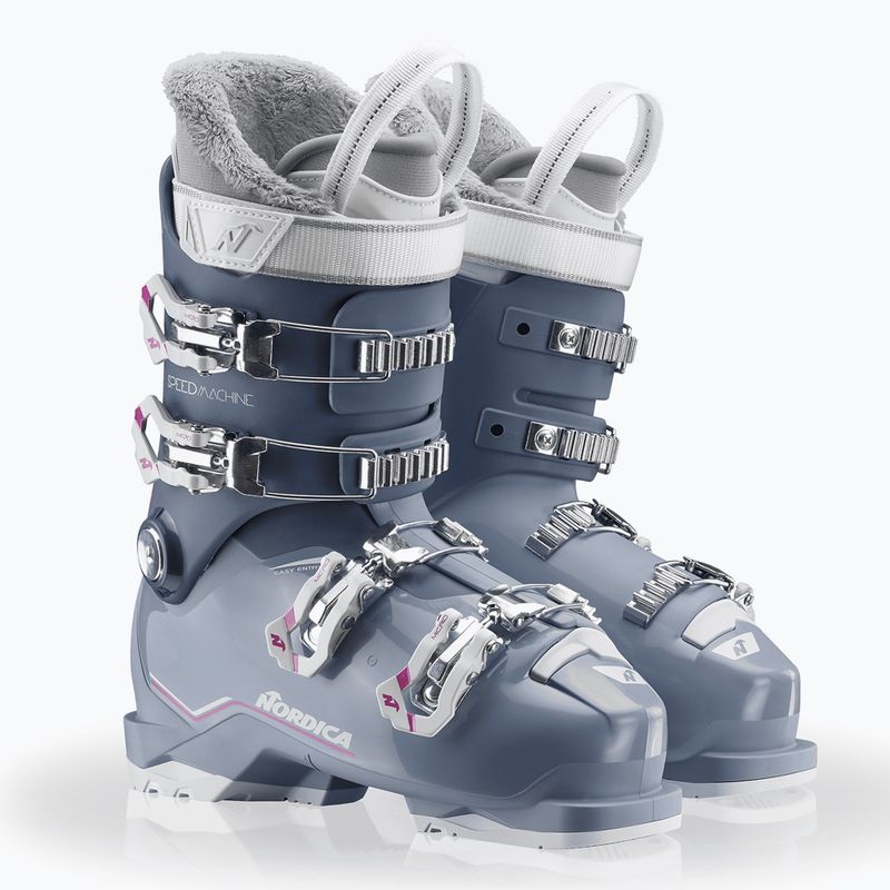 Scarponi da sci bambini Nordica Speedmachine J 4 blue/light blue/fucsia 7