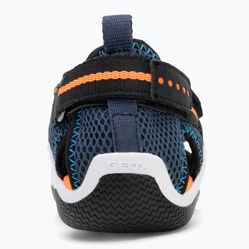Geox Wader navy/arancio fluo sandali per bambini 6