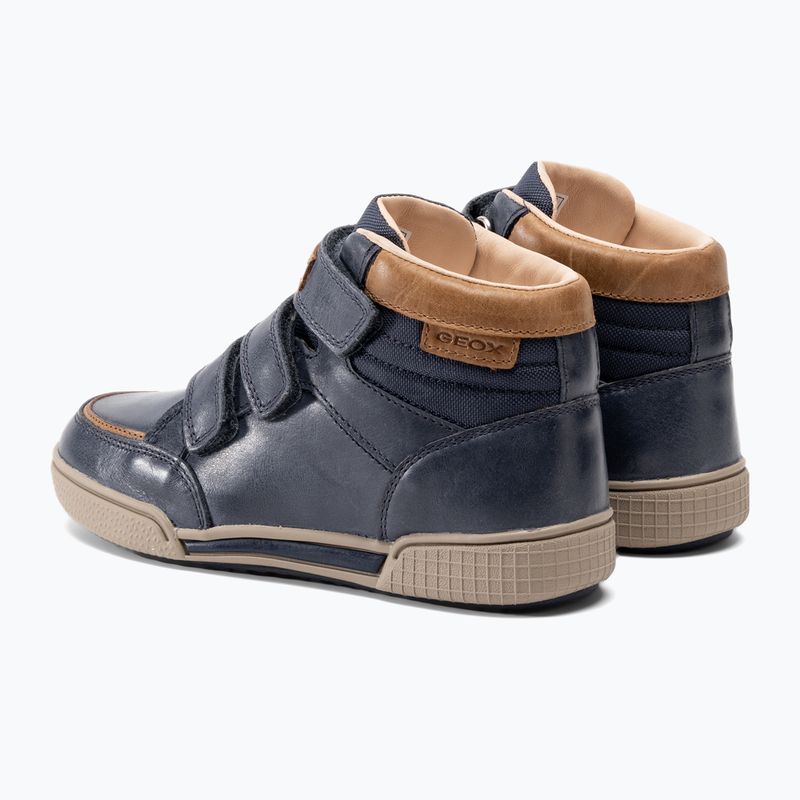 Geox Poseido navy/cognac scarpe junior 3