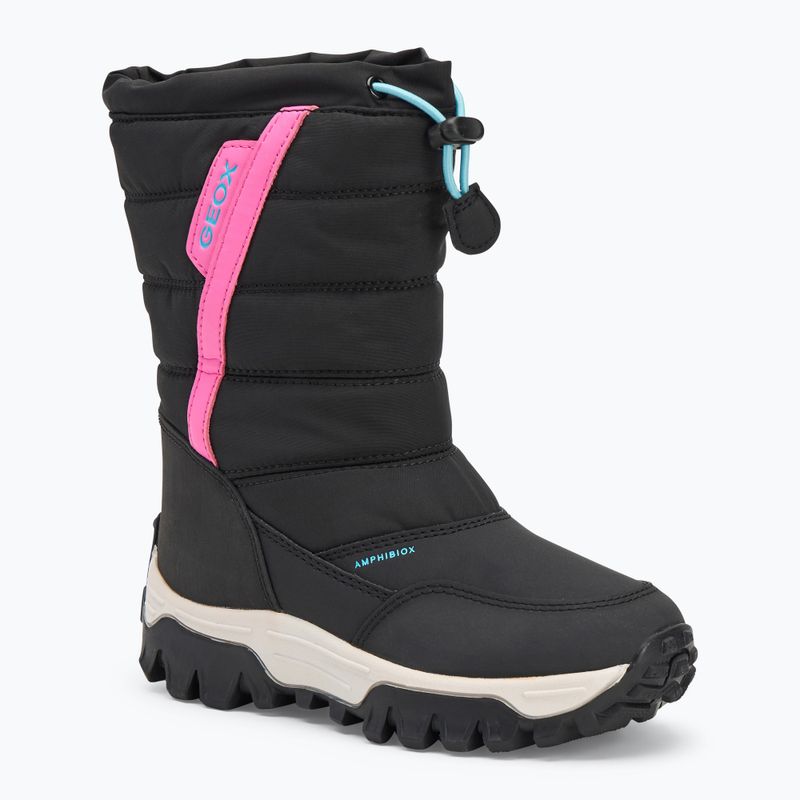 Geox Himalaya ABX stivali da neve per bambini nero / fucsia