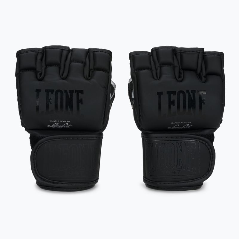 LEONE 1947 Black Edition Guanti da grappling neri MMA