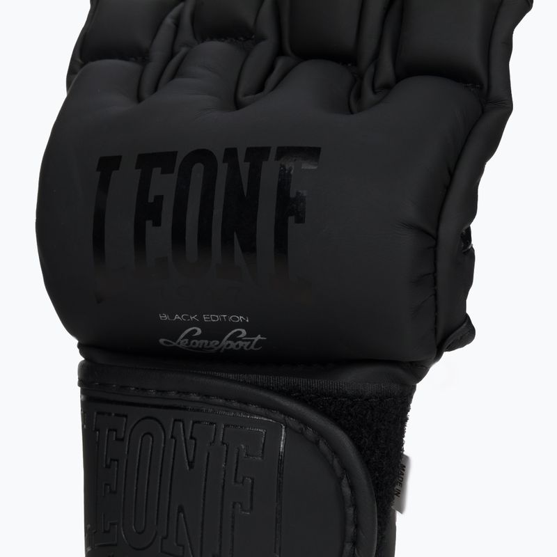 LEONE 1947 Black Edition Guanti da grappling neri MMA 5