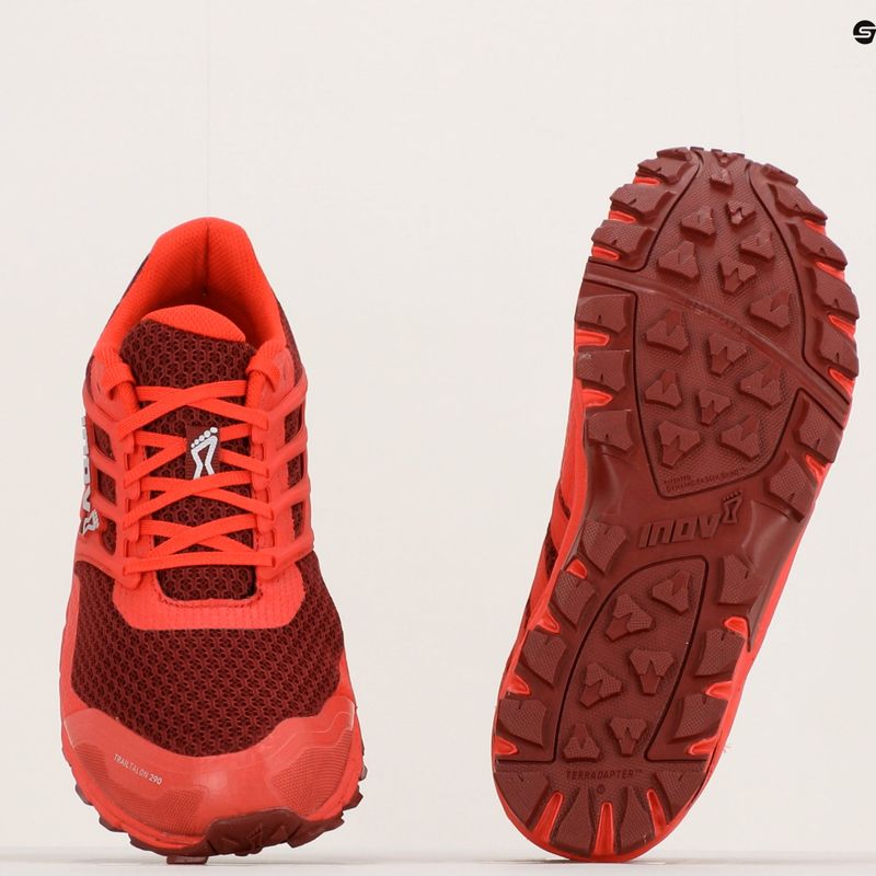 Scarpe da corsa Inov-8 Trailtalon 290 rosso scuro/rosso da uomo 19
