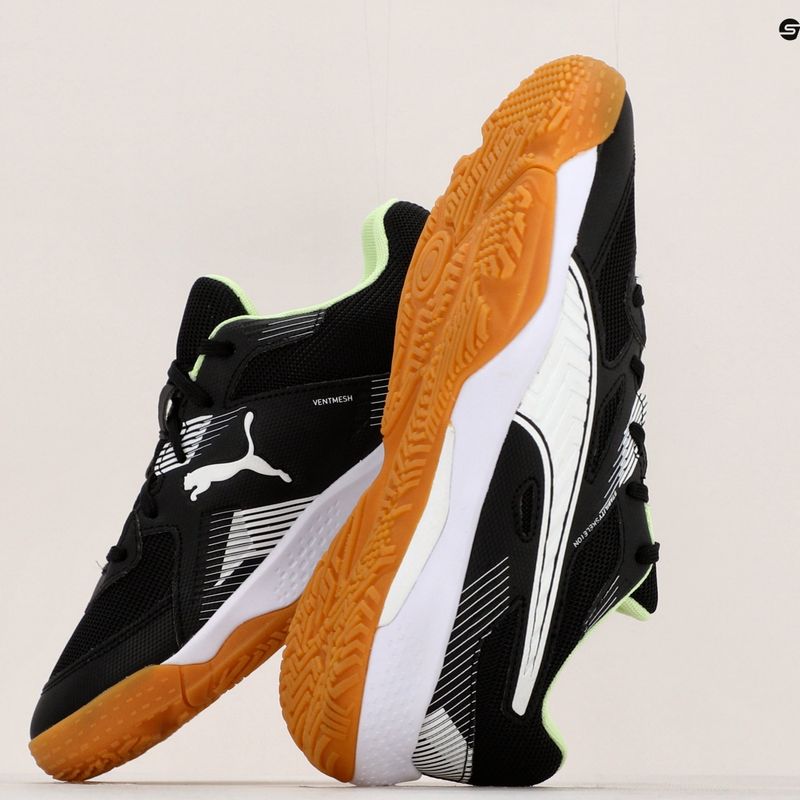 PUMA Solarflash Jr II scarpe da pallamano per bambini puma nero/puma bianco/fizzy light/gum 13