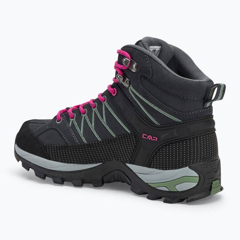 Stivali da trekking da donna CMP Rigel Mid Wp antracite/verde minerale 3