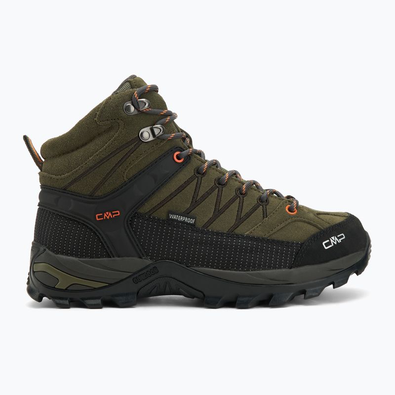 Scarponi da trekking da uomo CMP Rigel Mid Wp olive/flame 2