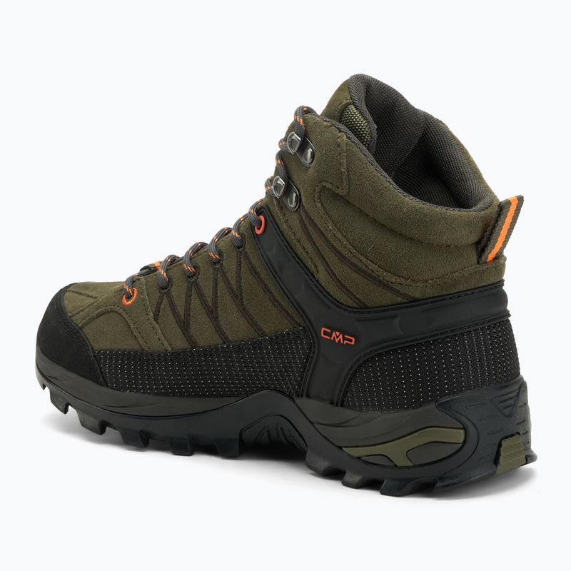 Scarponi da trekking da uomo CMP Rigel Mid Wp olive/flame 3