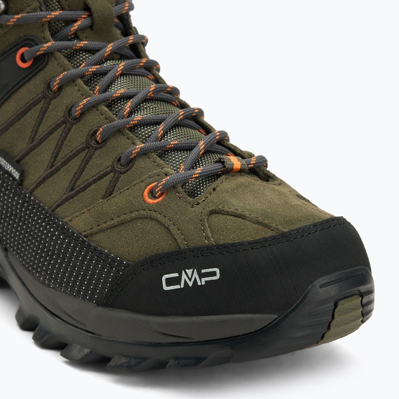 Scarponi da trekking da uomo CMP Rigel Mid Wp olive/flame 6