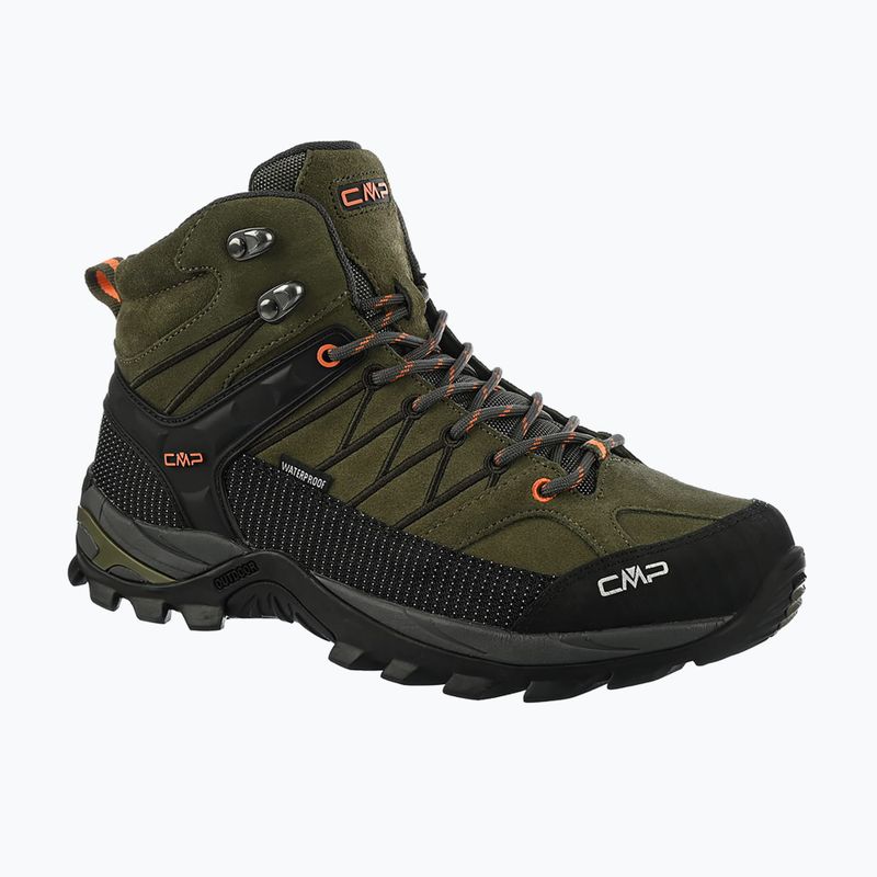 Scarponi da trekking da uomo CMP Rigel Mid Wp olive/flame