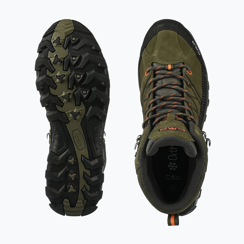 Scarponi da trekking da uomo CMP Rigel Mid Wp olive/flame 5