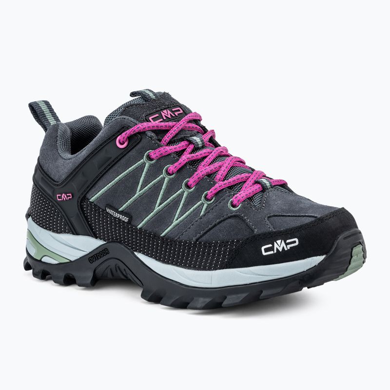 Stivali da trekking da donna CMP Rigel Low Wp antracite / verde minerale