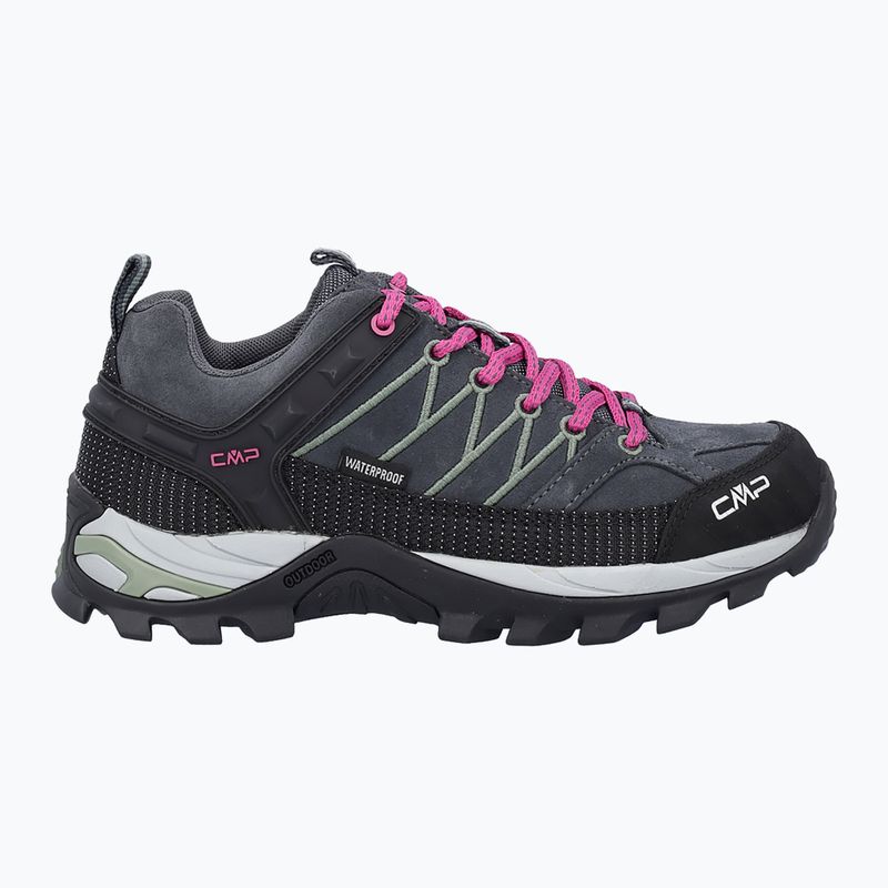 Stivali da trekking da donna CMP Rigel Low Wp antracite / verde minerale 8