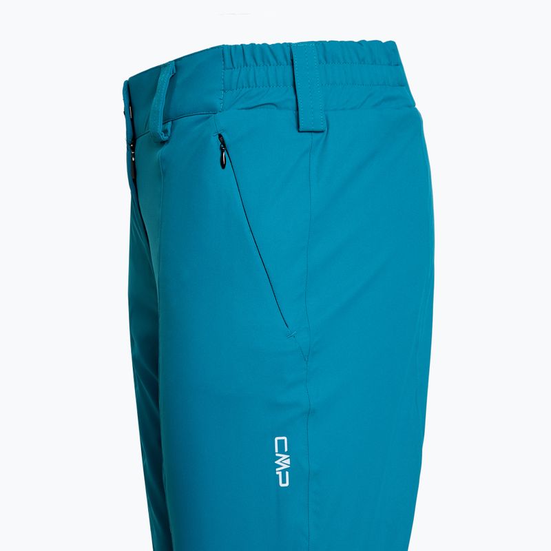 Pantaloni da sci da donna CMP 3W20636 verde acqua 5