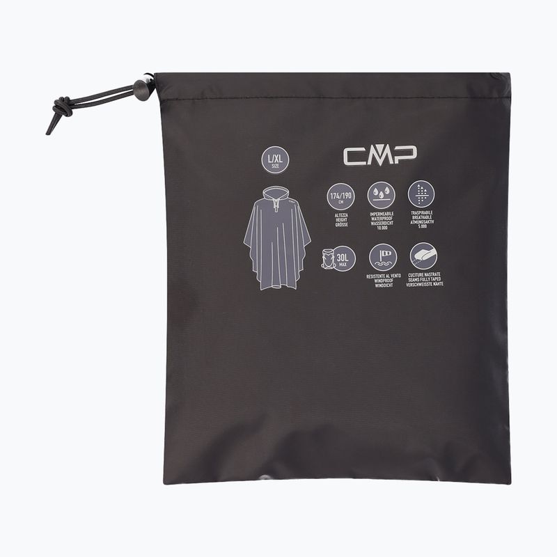 CMP poncho pioggia 35X7847 Fix Hood nero 4
