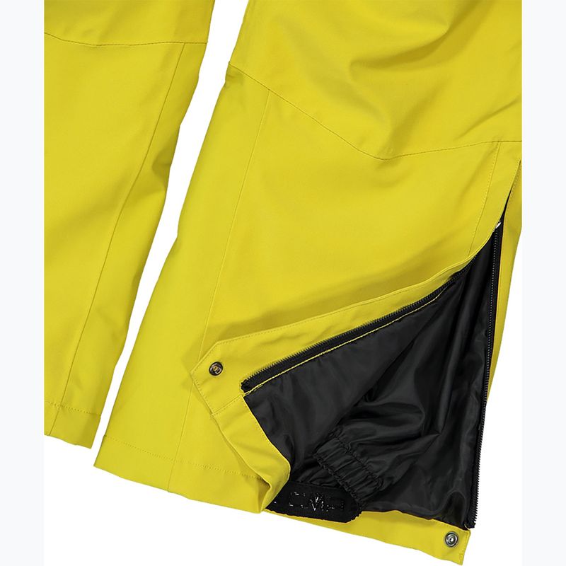 Pantaloni da sci da uomo CMP 3W17397N gold green 5
