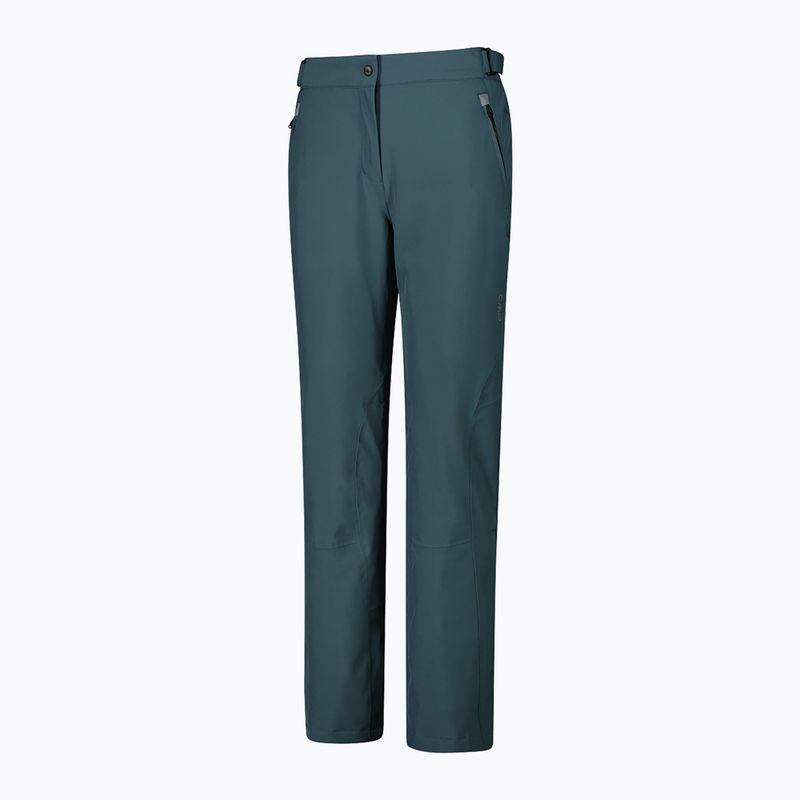 Pantaloni da sci da donna CMP 3W18596N verde trek 3