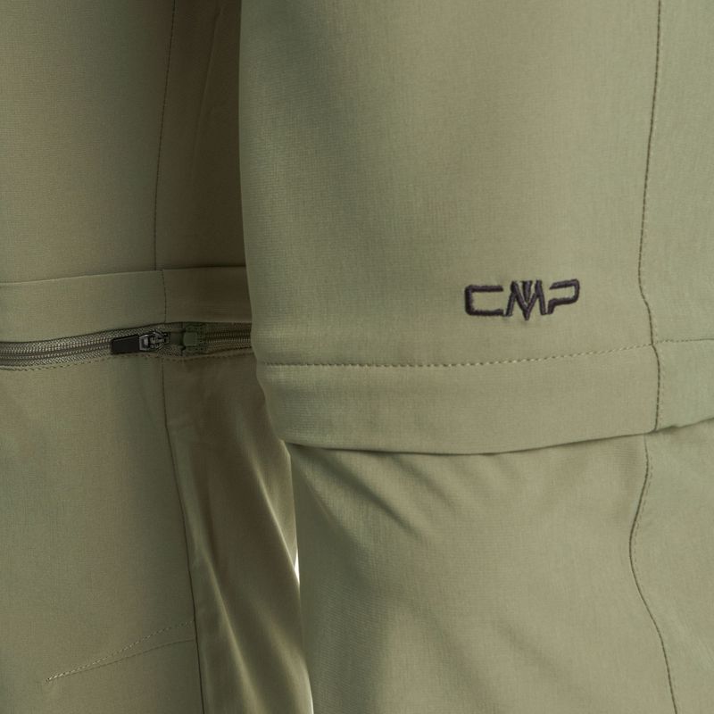 Pantaloni da trekking da uomo CMP 3T51647 Zip Off salvia 5