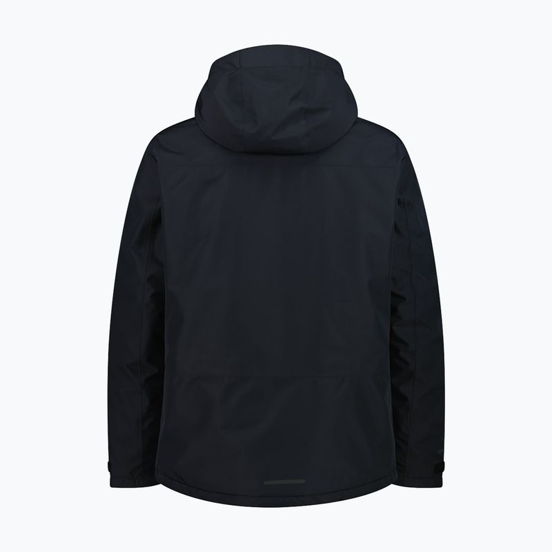 Giacca impermeabile da uomo CMP 35Z1537 Zip Hood black 2