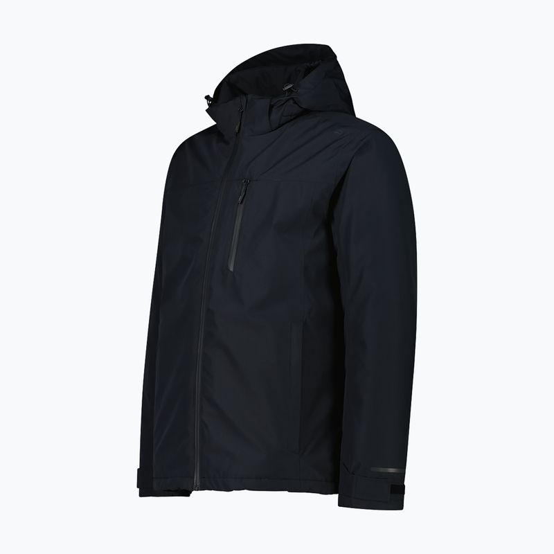 Giacca impermeabile da uomo CMP 35Z1537 Zip Hood black 3