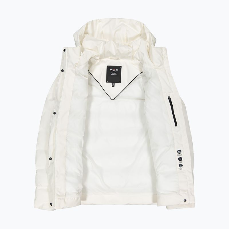 Giacca imbottita donna CMP 35K3666 Fix Hood chalk white/blue ink 4