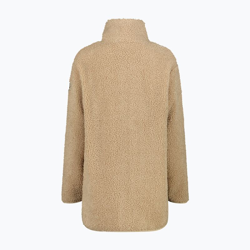 Giacca donna CMP 35P3846 Long Teddy Highloft cookie 2