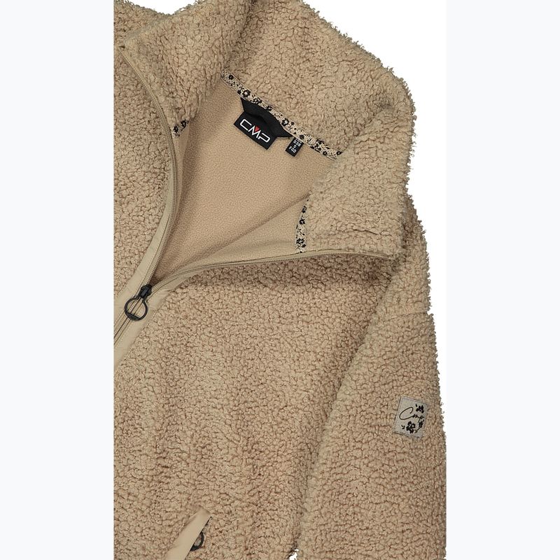 Giacca donna CMP 35P3846 Long Teddy Highloft cookie 5