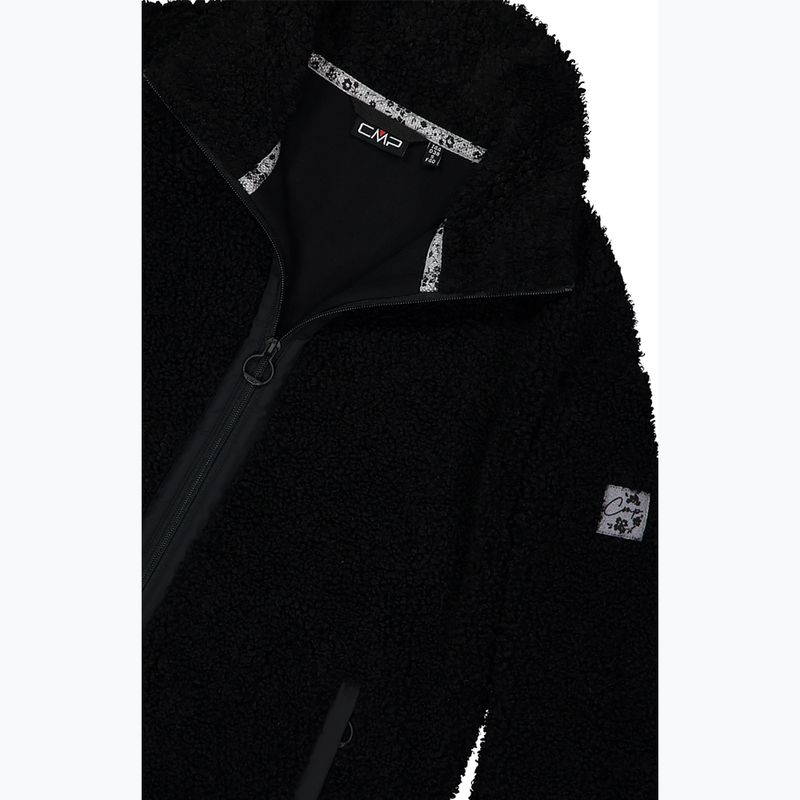Cappotto da donna CMP 35P3846 Long Teddy Highloft nero 5