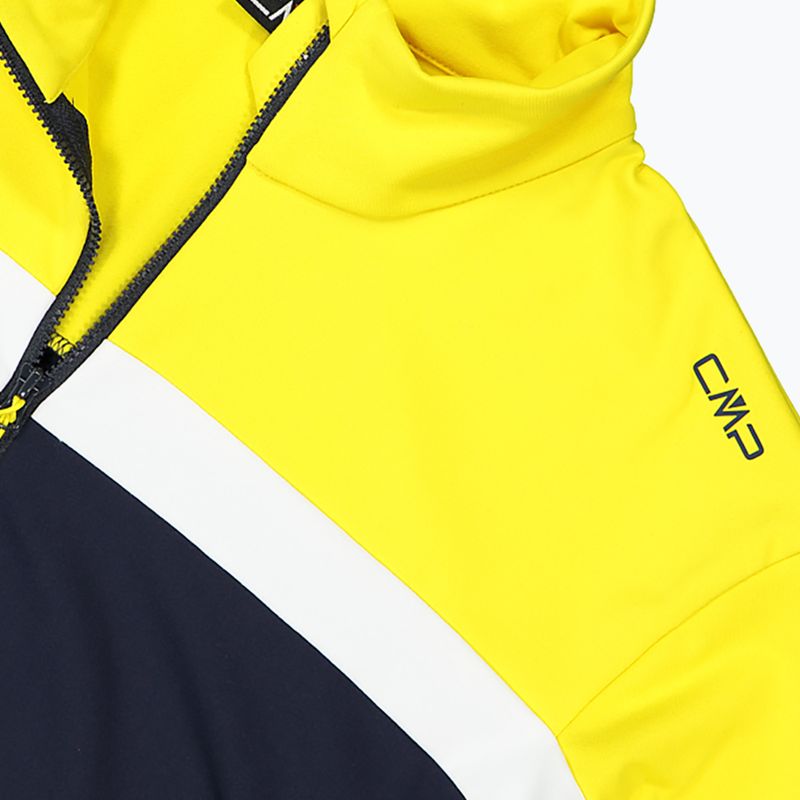 Felpa uomo CMP 35L0507 Sweat nero/blu/sole invernale 4